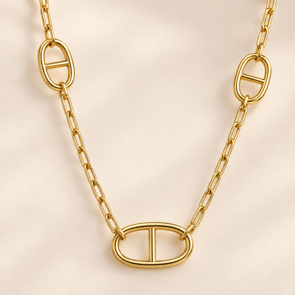 Aurelia Link Necklace detail