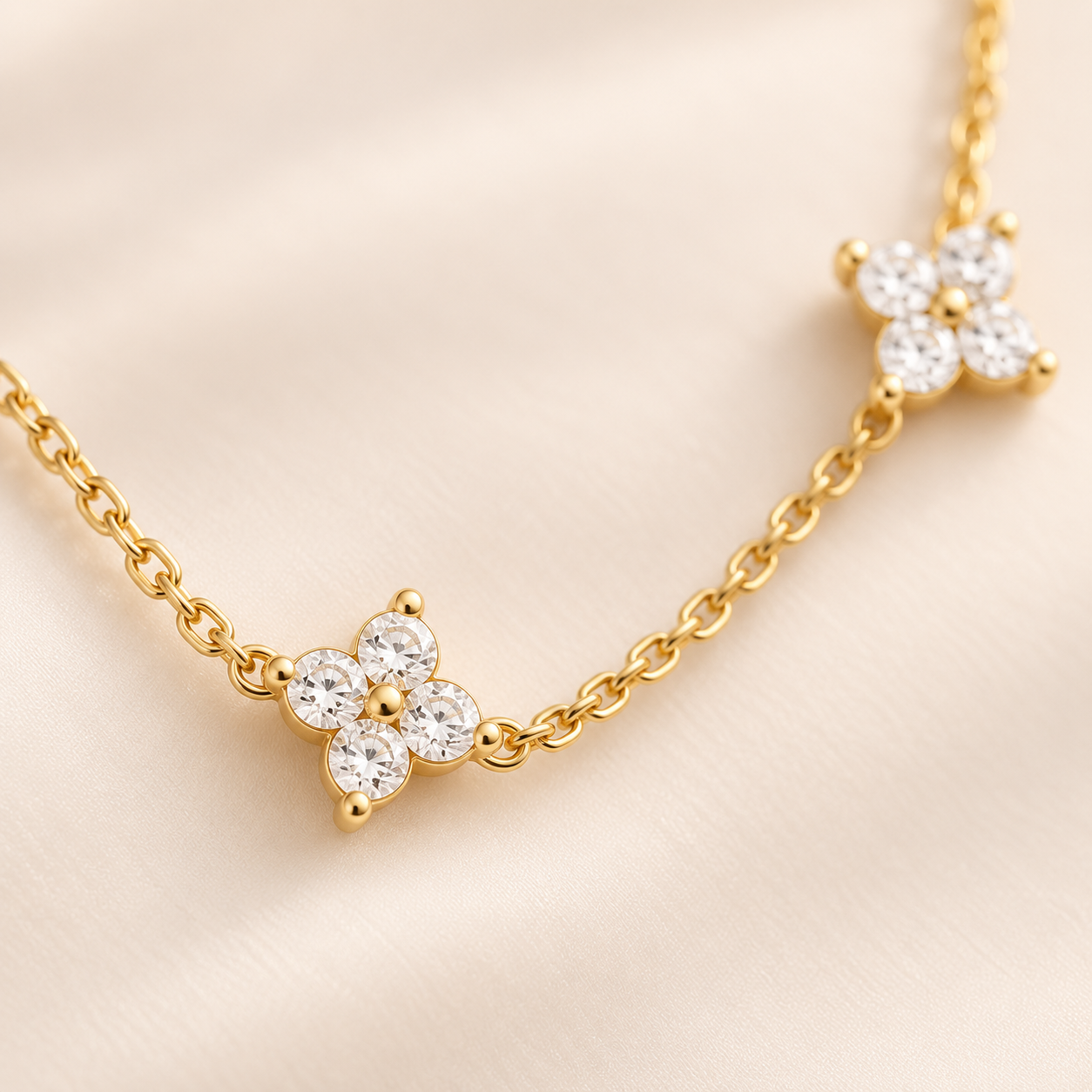 Fiora Bloom Necklace floral detail