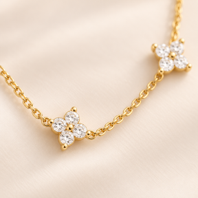 Fiora Bloom Necklace floral detail
