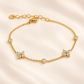 Fiorella Crystal Bracelet on satin