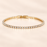 Riviera Tennis Bracelet in gold tone