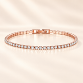 Riviera Tennis Bracelet in rose gold tone