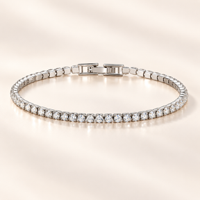 Riviera Tennis Bracelet in silver tone